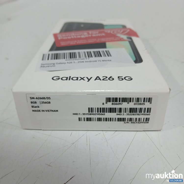 Artikel Nr. 957585: Samsung Galaxy A26 5G  SM A266B DS Black 