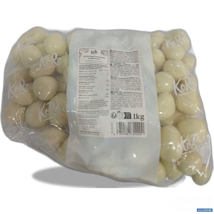 Artikel Nr. 960585: KoRo gefriergetrocknete Erdbeeren in weißer Schokolade 1kg 
