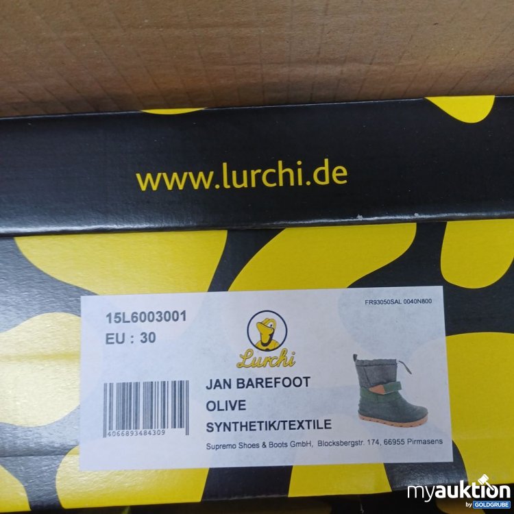 Artikel Nr. 980585 Artikel Nr. 980585: Lurchi JAN BAREFOOT Winterstiefel Olive