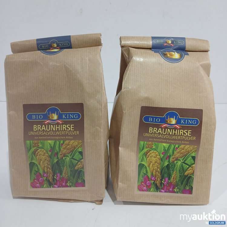 Artikel Nr. 878586: Bio King Braunhirse Universalvollwertpulver je 500g