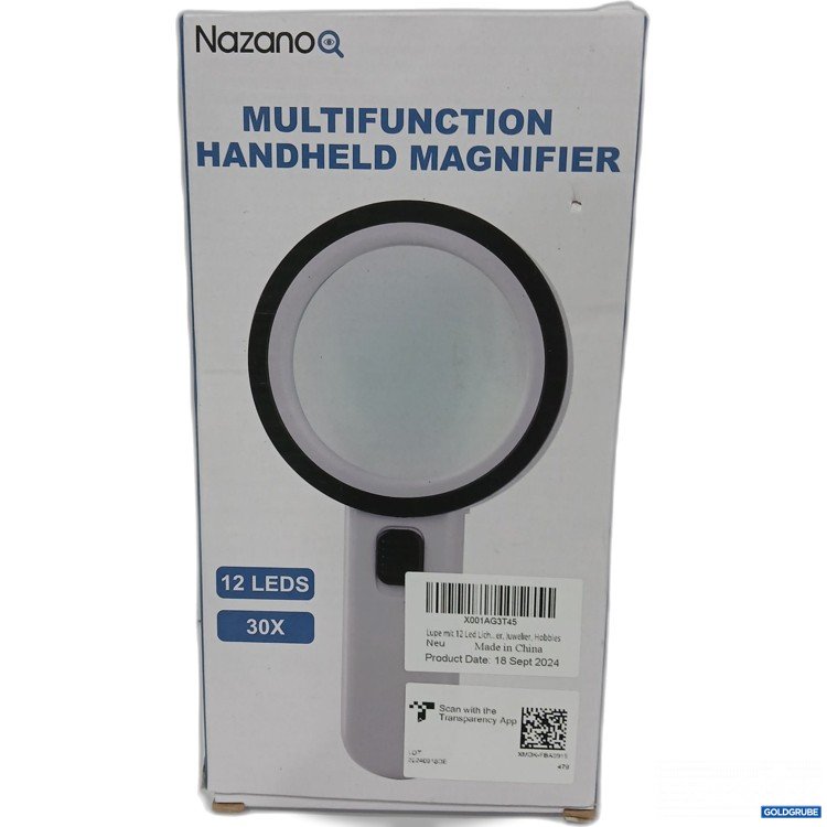Artikel Nr. 883586: Nazano Multifunktion Handheld Magnifier 12 LEDs  30x