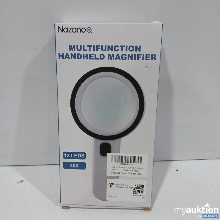 Artikel Nr. 883586: Nazano Multifunktion Handheld Magnifier 12 LEDs  30x