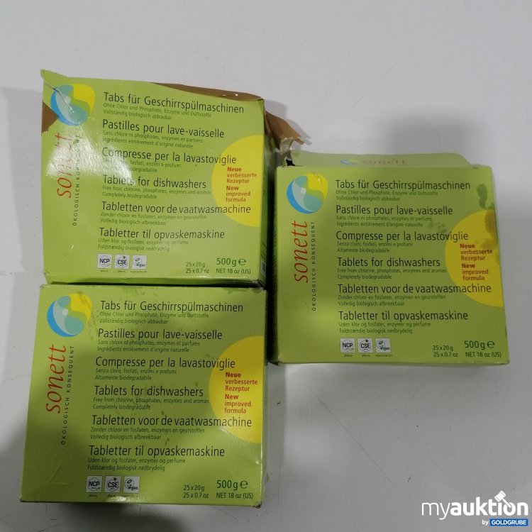 Artikel Nr. 892586: Sonett Geschirrspültabs 3x 500g
