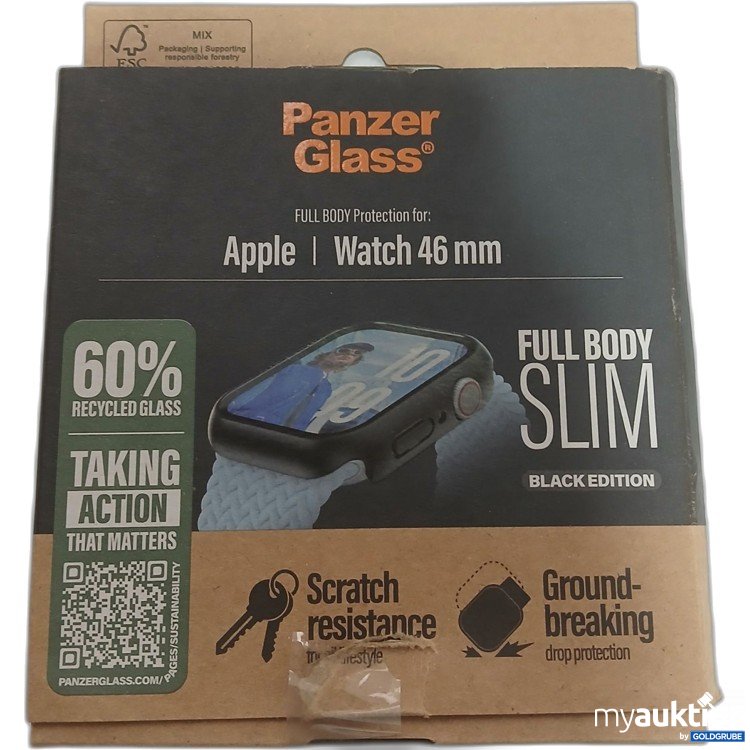 Artikel Nr. 955586: Panzer Glass Full Body Protection für Apple Watch 46mm Full Body Slim Black Edition