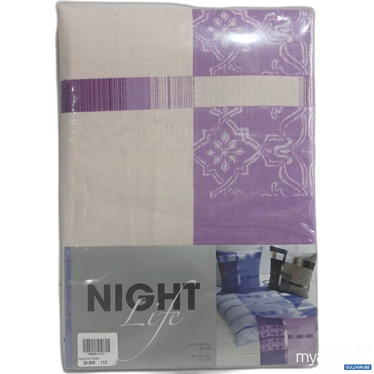 Artikel Nr. 968586: Night Life Satin-Bettwäsche 80x80cm 135x200cm 
