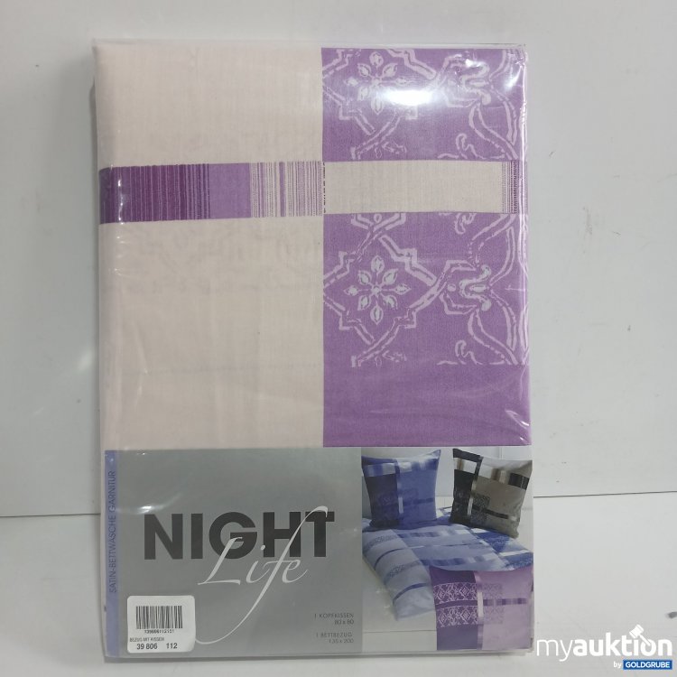 Artikel Nr. 968586: Night Life Satin-Bettwäsche 80x80cm 135x200cm 