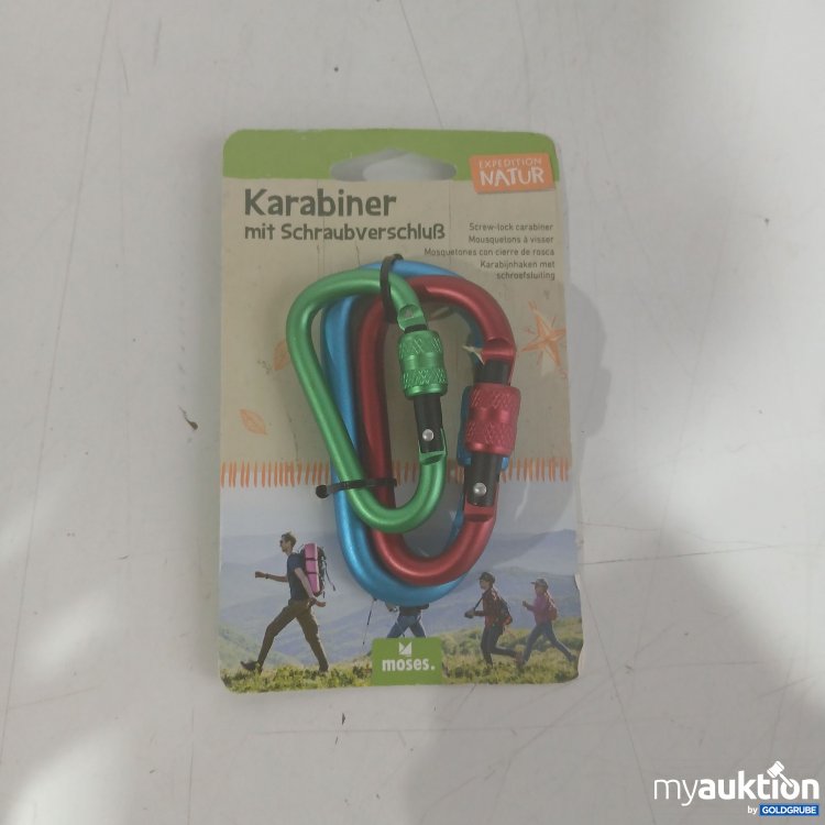 Artikel Nr. 862587: Karabiner mit Schraubverschluss 3 Stück