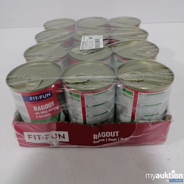 Artikel Nr. 888587: Fit+Fun Katze Ragout Wild/Geflügel/Karotte 12x415g