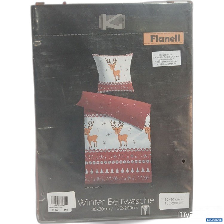 Artikel Nr. 968587: Ki Flanell Winter Bettwäsche 80x80cm / 135x200cm 
