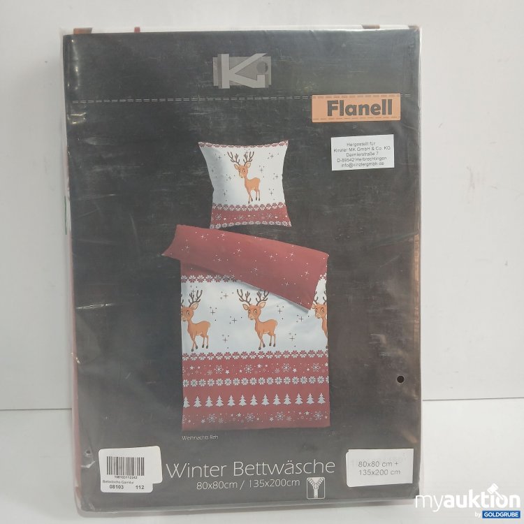 Artikel Nr. 968587: Ki Flanell Winter Bettwäsche 80x80cm / 135x200cm 