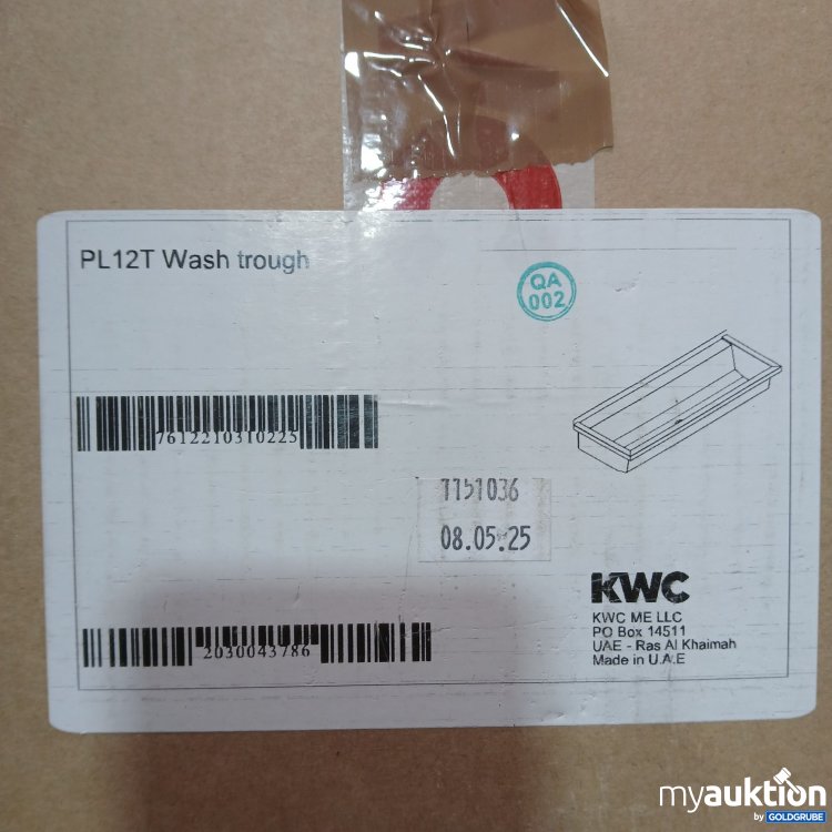 Artikel Nr. 443588 Artikel Nr. 443588: KWC PL12T Wash trough