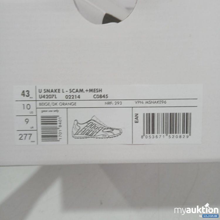 Artikel Nr. 446588 Artikel Nr. 446588: Geox U Snake L-Scam +Mesh U4207L beige/ dk orange Gr 43