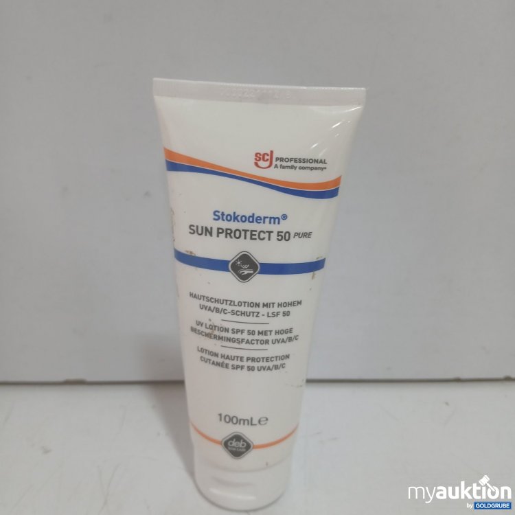 Artikel Nr. 468588 Artikel Nr. 468588: Stokoderm Sun Protect 50 Hautschutzlotion 100ml Verpackung beschädigt