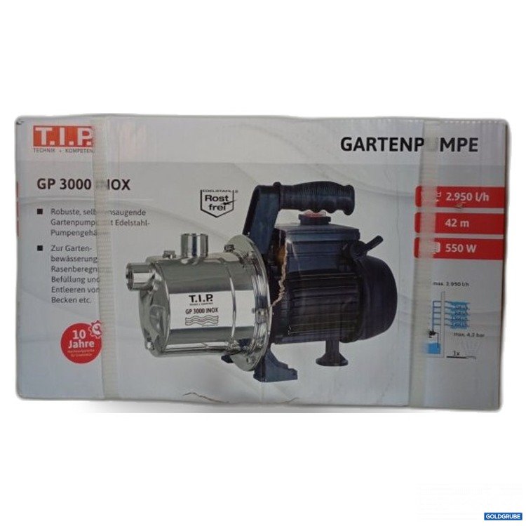Artikel Nr. 471588 Artikel Nr. 471588: T.I.P. Gartenpumpe GP 3000 INOX Art.-Nr.30111