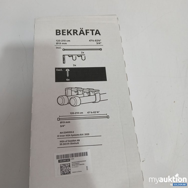 Artikel Nr. 894588: Ikea Bekräfta 120-210cm 19mm 104.897.02 