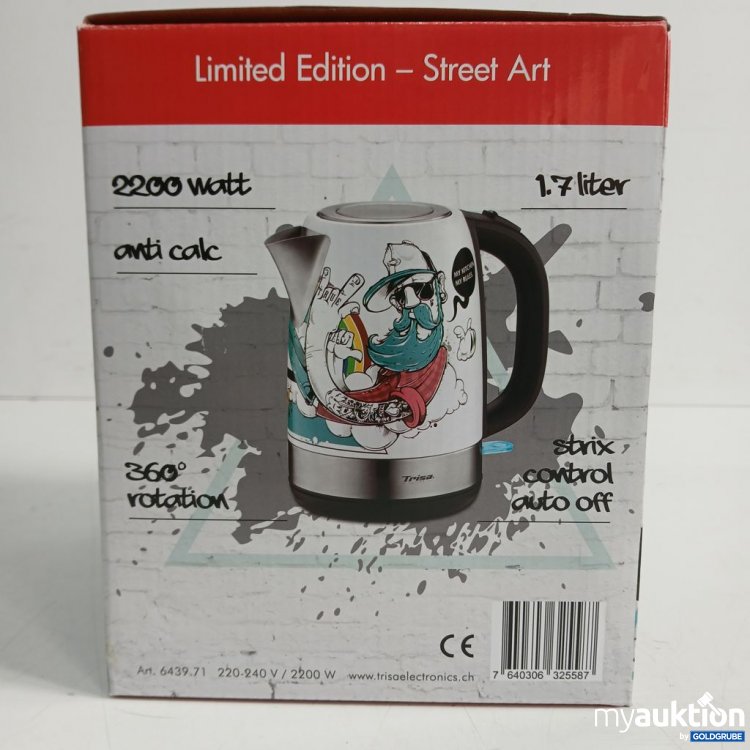 Artikel Nr. 916588: Trisa Elektronics Wasserkocher Limited Edition Street Art 1.7 liter