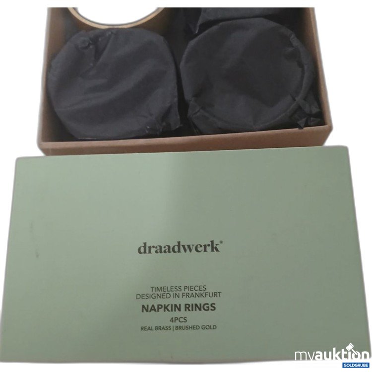 Artikel Nr. 918588 Artikel Nr. 918588: draadwerk Napkin Rings 4pcs gold