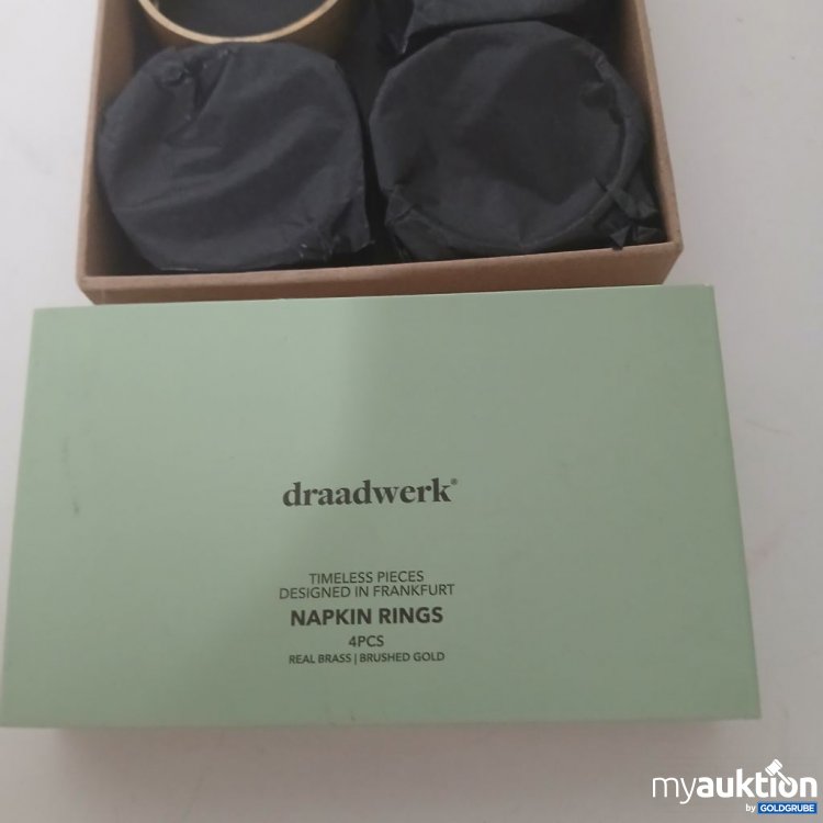 Artikel Nr. 918588 Artikel Nr. 918588: draadwerk Napkin Rings 4pcs gold