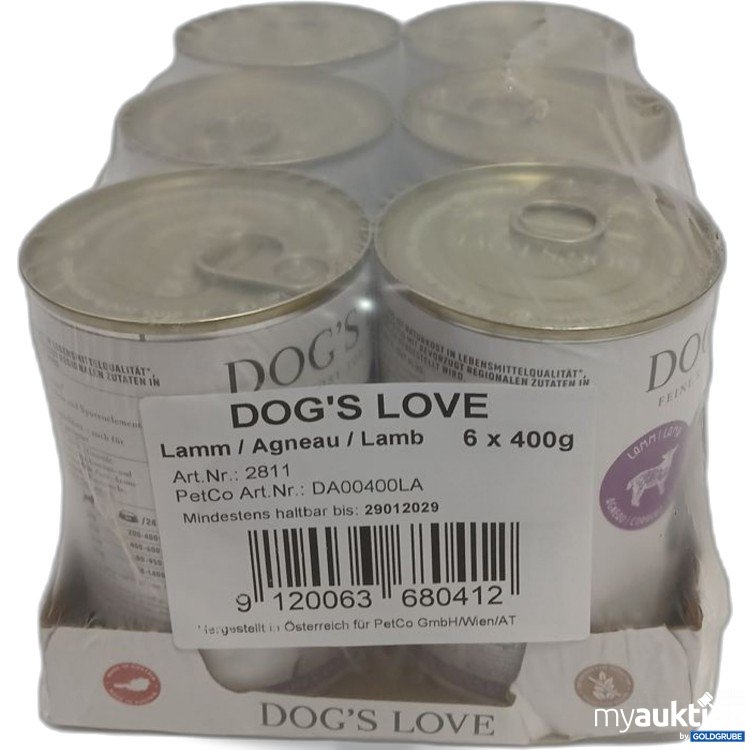 Artikel Nr. 973588 Artikel Nr. 973588: DOG'S LOVE Lamm 6x400 g