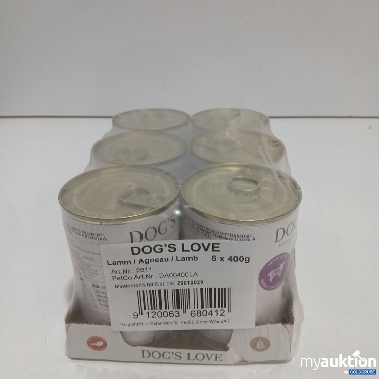Artikel Nr. 973588 Artikel Nr. 973588: DOG'S LOVE Lamm 6x400 g