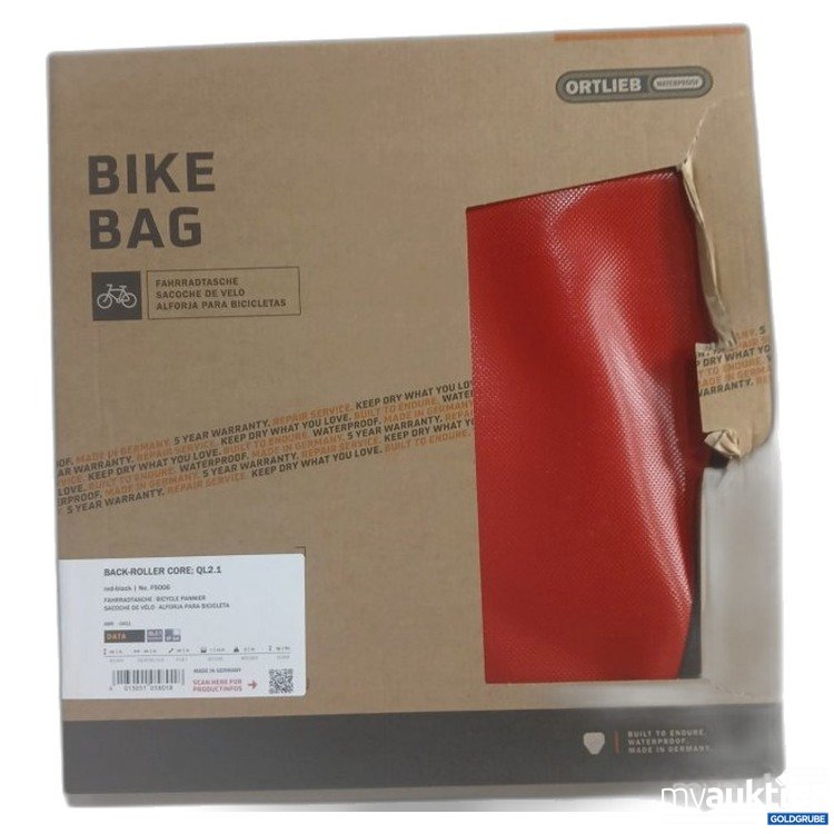 Artikel Nr. 465589 Artikel Nr. 465589: Ortlieb Bike Bag Back-Roller Core QL2.1 rot-schwarz F5006