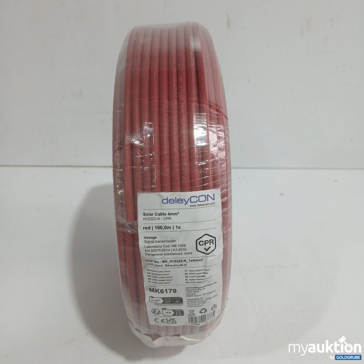 Artikel Nr. 477589: DeleyCon Solar Cable 4mm² red 100m 