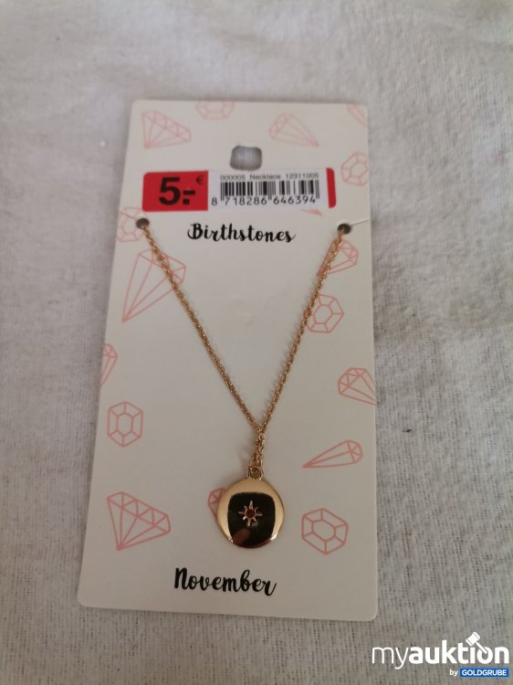 Artikel Nr. 689589: Geburtstagsstein Halskette 