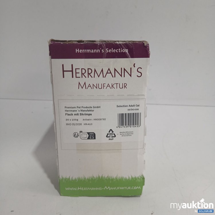 Artikel Nr. 870589: Herrmanns Manufaktur Fisch mit Shrimps 20x100g