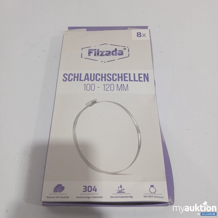 Artikel Nr. 871589 Artikel Nr. 871589: Filzada Schlauchschellen 100-120mm 8x