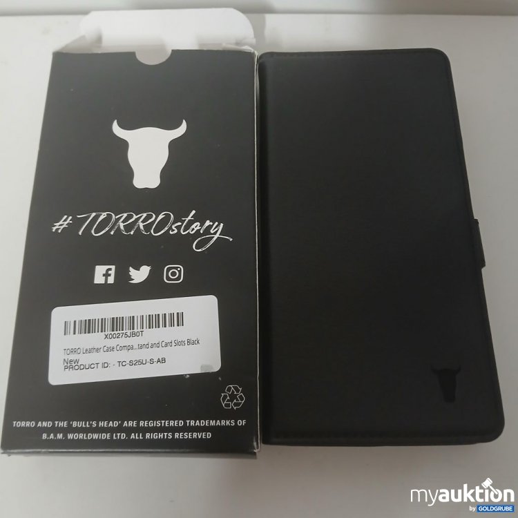 Artikel Nr. 918589: TORRO Leder Case Kompatibel mit Karten Schwarz