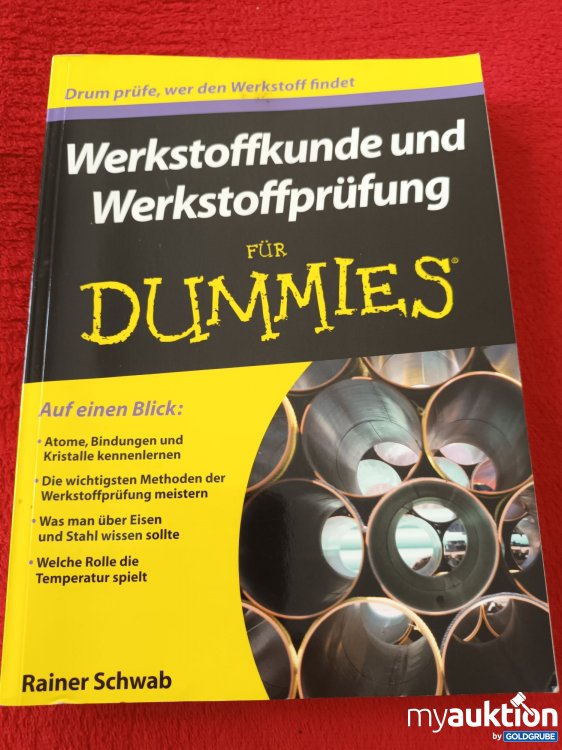 Artikel Nr. 927589 Artikel Nr. 927589: Werkstoffkunde und Werkstoffprüfung für Dummies