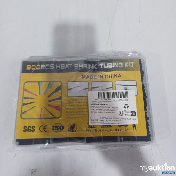 Artikel Nr. 933589 Artikel Nr. 933589: 900PCS Heat Shrink Tubing Kit