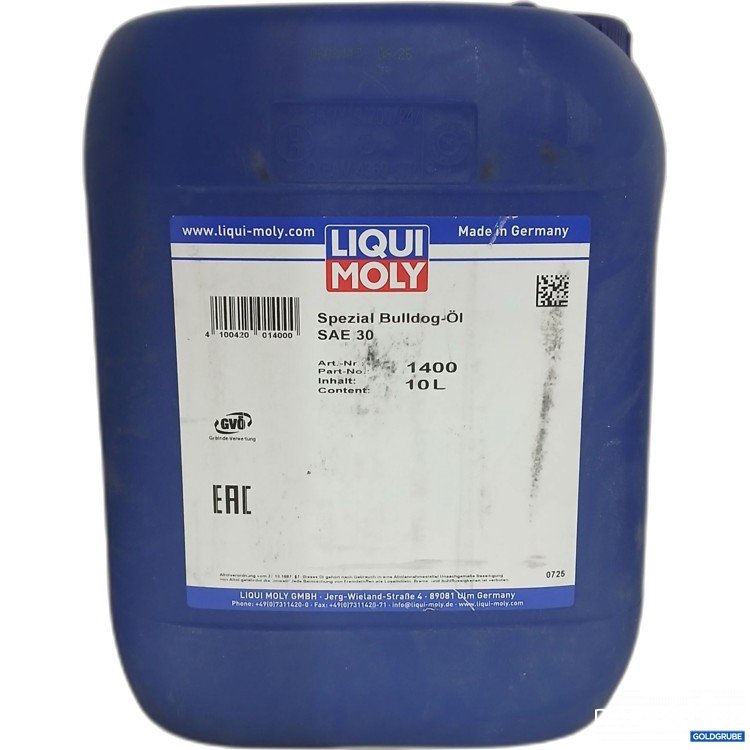 Artikel Nr. 985589: Liqui Moly Spezial Bulldog-Öl SAE 30, Art.No. 1400, 10L