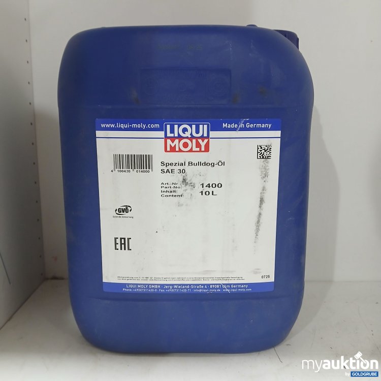 Artikel Nr. 985589: Liqui Moly Spezial Bulldog-Öl SAE 30, Art.No. 1400, 10L
