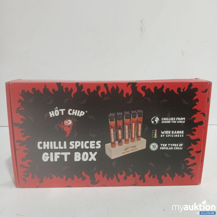 Artikel Nr. 989589 Artikel Nr. 989589: Hot Chip Chilli spices Gift Box 10x10g