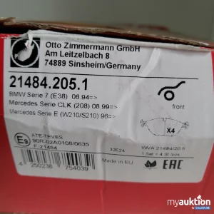 Auktion Zimmermann Bremsbeläge 