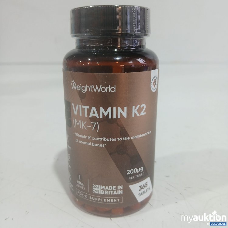 Artikel Nr. 460590 Artikel Nr. 460590: WeightWood Vitamin K2 (MK-7) 365 Tabletten