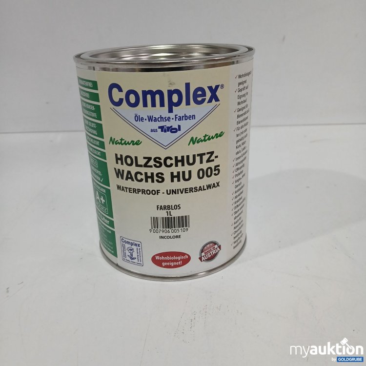 Artikel Nr. 811590 Artikel Nr. 811590: Complex Holzschutz Wachs HU 005 farblos 1L