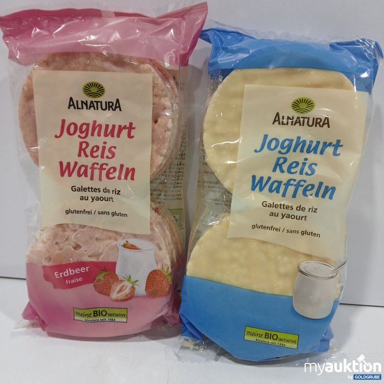 Artikel Nr. 954590: Set Alnatura Joghurt Reiswaffeln 1x100g Erdbeere & 1x 100g Natur 