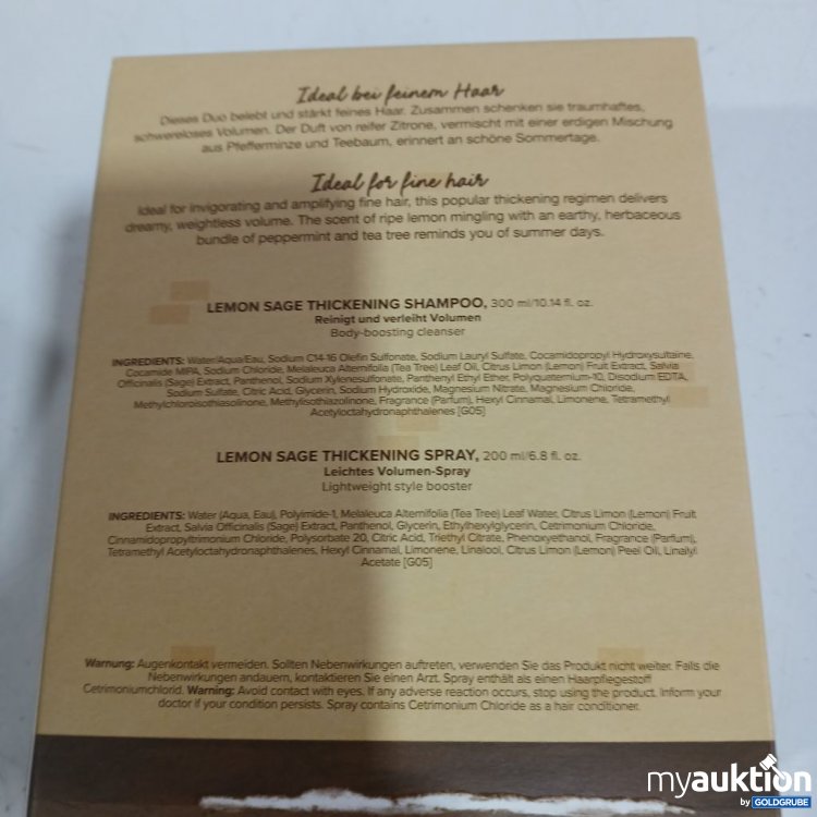 Artikel Nr. 959590: teatree Lemon Sage Thickening Shampoo & Spray 300ml