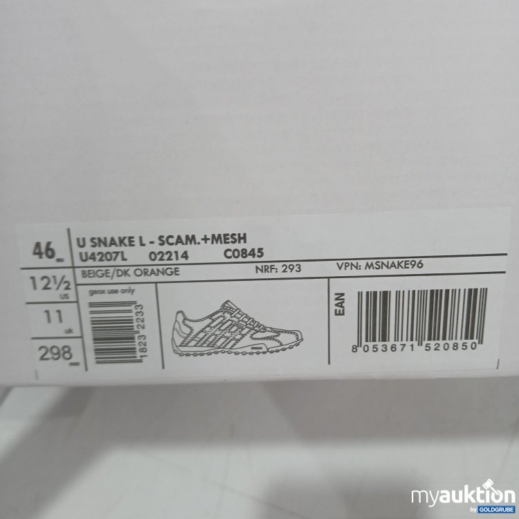 Artikel Nr. 446591: Geox U Snake L-Scam +Mesh U4207L beige/ dk orange Gr 46