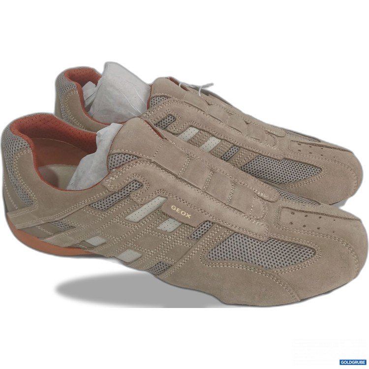 Artikel Nr. 446591: Geox U Snake L-Scam +Mesh U4207L beige/ dk orange Gr 46