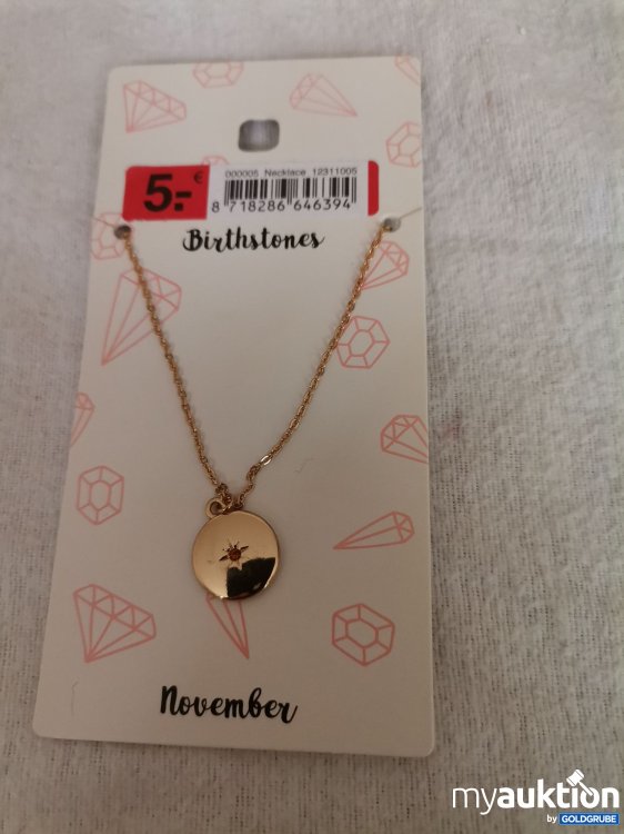 Artikel Nr. 689591: Geburtstagsstein Halskette 