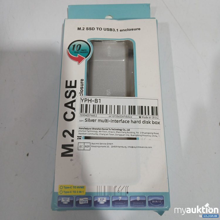 Artikel Nr. 882591 Artikel Nr. 882591: M.2 SSD to USB3.1 enclosure case