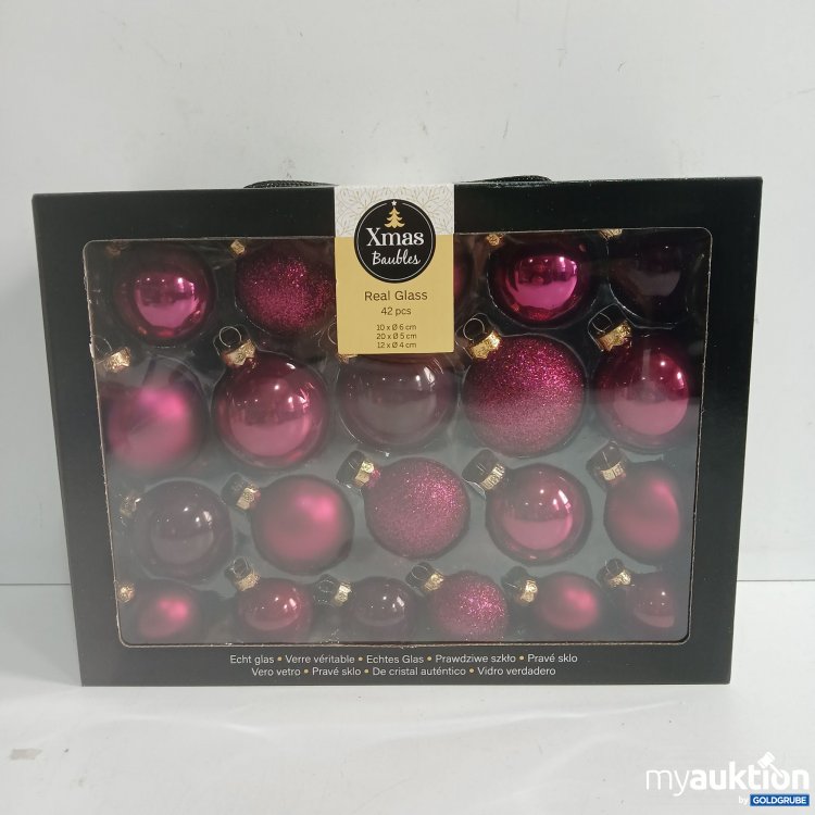 Artikel Nr. 910591 Artikel Nr. 910591: Xmas Baubles Real Glass 42Pcs. Pink