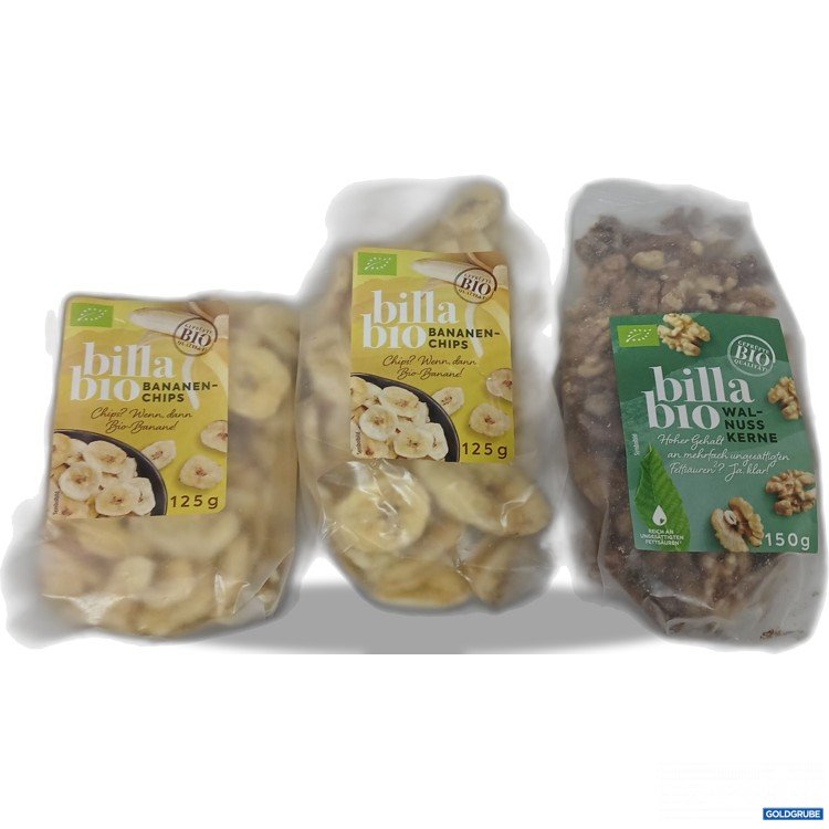 Artikel Nr. 954591: Set Billa Bio Bananen Chips 2x125g & Walnusskerne 1x150g