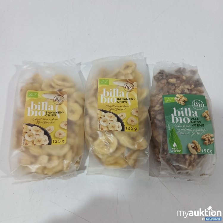 Artikel Nr. 954591: Set Billa Bio Bananen Chips 2x125g & Walnusskerne 1x150g