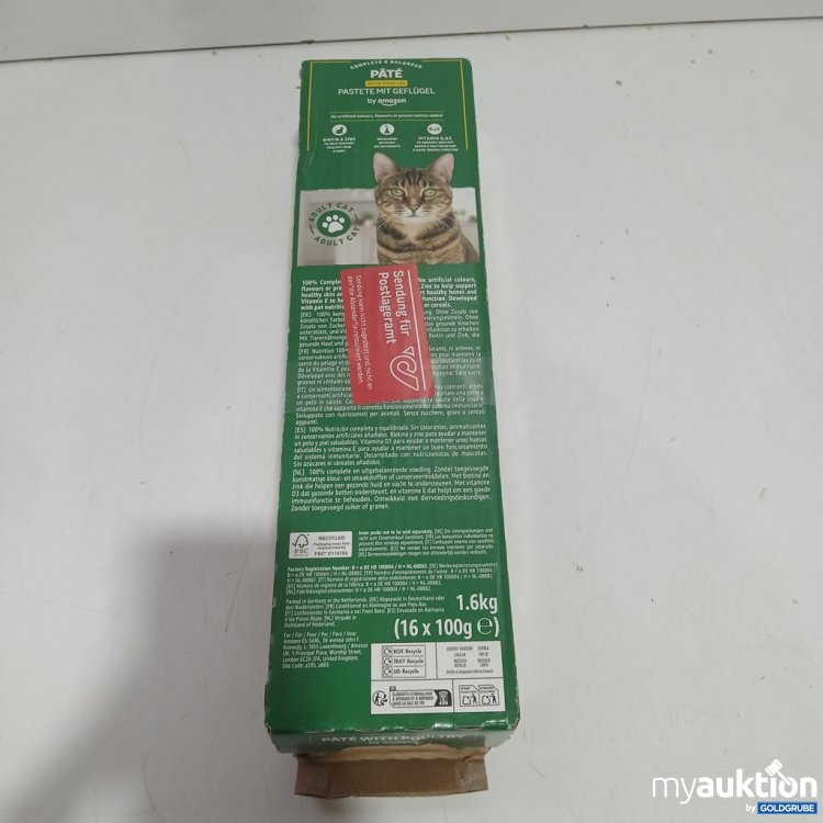 Artikel Nr. 973591 Artikel Nr. 973591: Amazon Katzenfutter Pastete mit Geflügel 16x100g