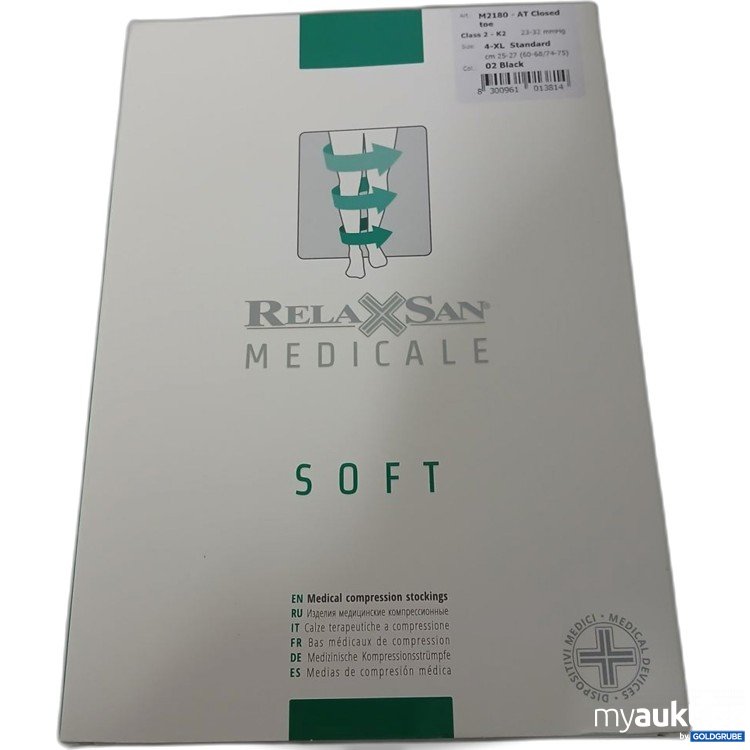 Artikel Nr. 920592: RelaxSan Medicale Soft Kompressionsstrümpfe 4-XL Standard M2180