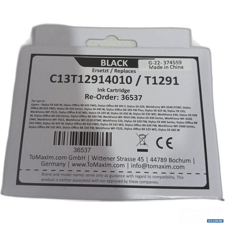 Artikel Nr. 445593 Artikel Nr. 445593: Ink Cartridge black C13T12914010 / T1291